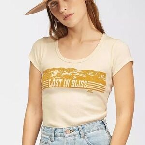 GUC Wrangler x Billabong Collab Lost in Bliss Tee Shirt Vintage Western
